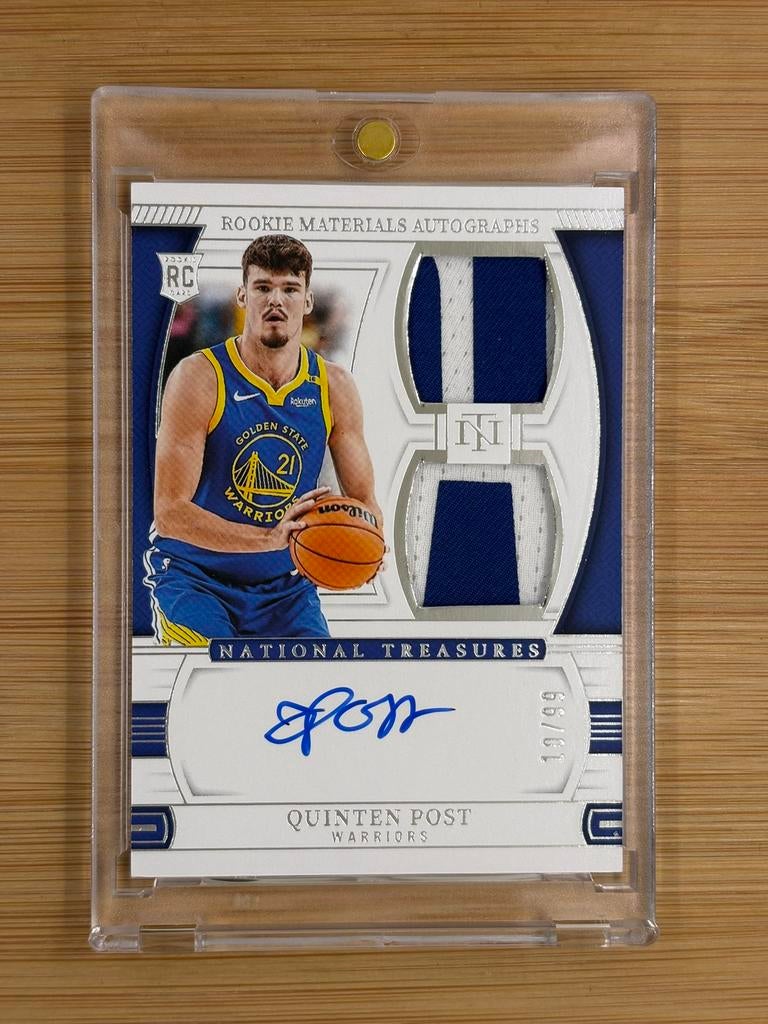 Quinten Post 2024-25 Panini National Treasures RPA /99 rc, Ophalen of Verzenden, Zo goed als nieuw