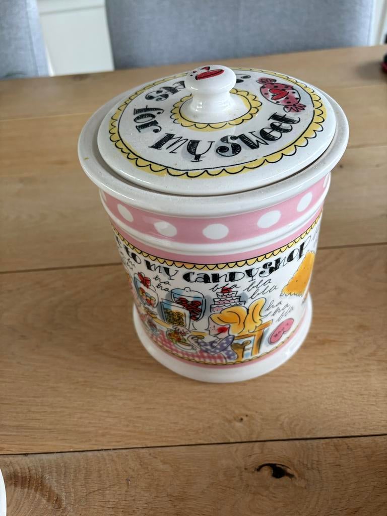 Blond Amsterdam voorraadpotten, Gebruikt, Voorraadpot, Steen/keramiek, Meerkleurig