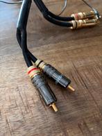 Interlinks voor hifi stereo met vergulde stekkers, Ophalen of Verzenden, Gebruikt, Minder dan 2 meter, Interlink-kabel