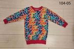 Sweaterdress met regenboog hartjes, mt 104, Kinderen en Baby's, Kinderkleding | Maat 104, Ophalen of Verzenden, Meisje, Jurk of Rok