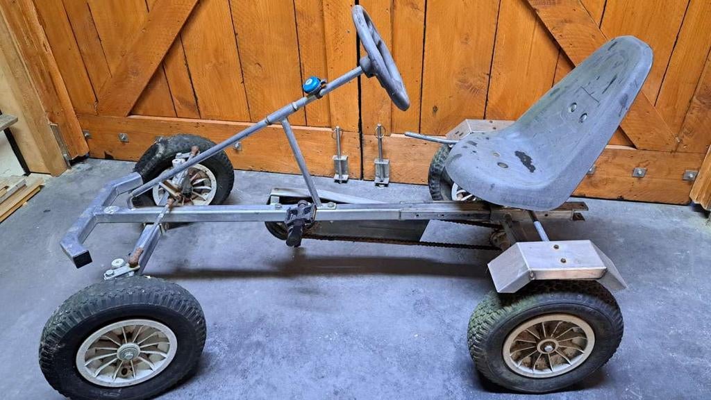 Skelter - verzinkt staal - RVS - met kar, Ophalen, Gebruikt, Overige merken, Met kar of aanhanger