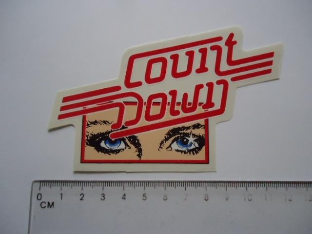 sticker oud Countdown veronica pop popmuziek tv radio, Verzenden, Zo goed als nieuw, Bedrijf of Vereniging