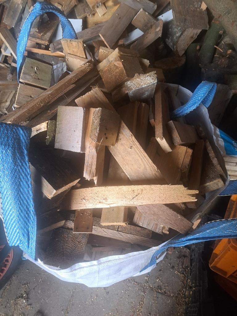 Big bag vol pallethout gezaagd, Tuin en Terras, Haardhout, Minder dan 3 m³, Ophalen