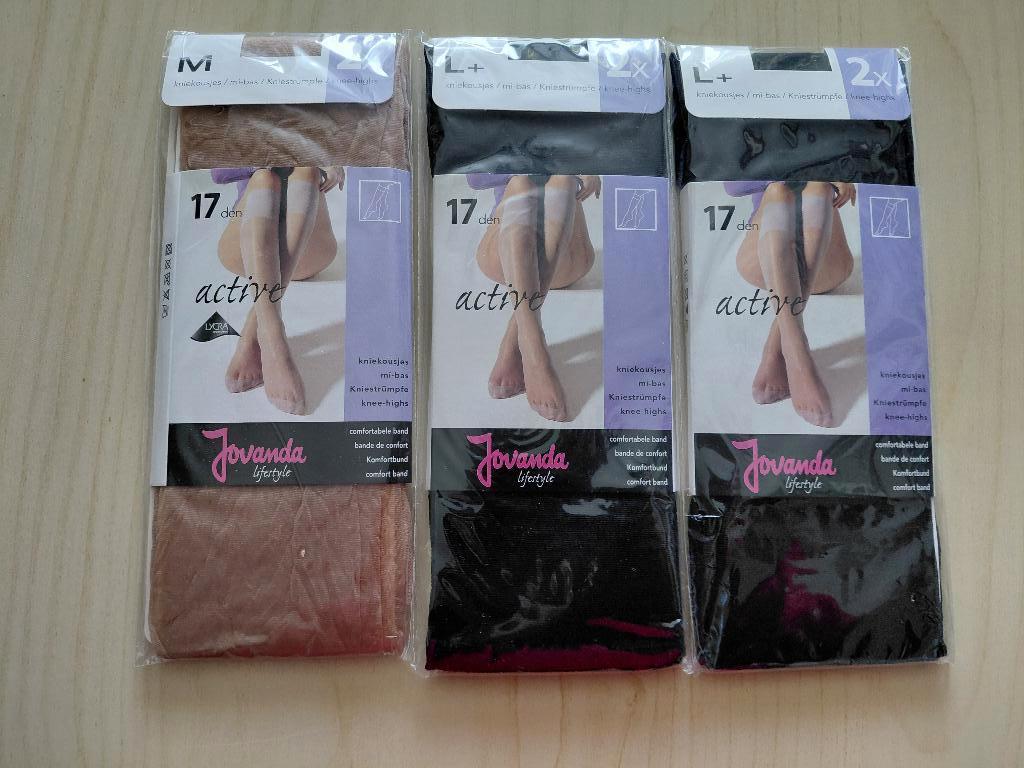 10x kniekous Nieuw dim en Jovanda, Ophalen, Nieuw, Maat 39 t/m 42, Kousenvoetjes en Kniekousjes