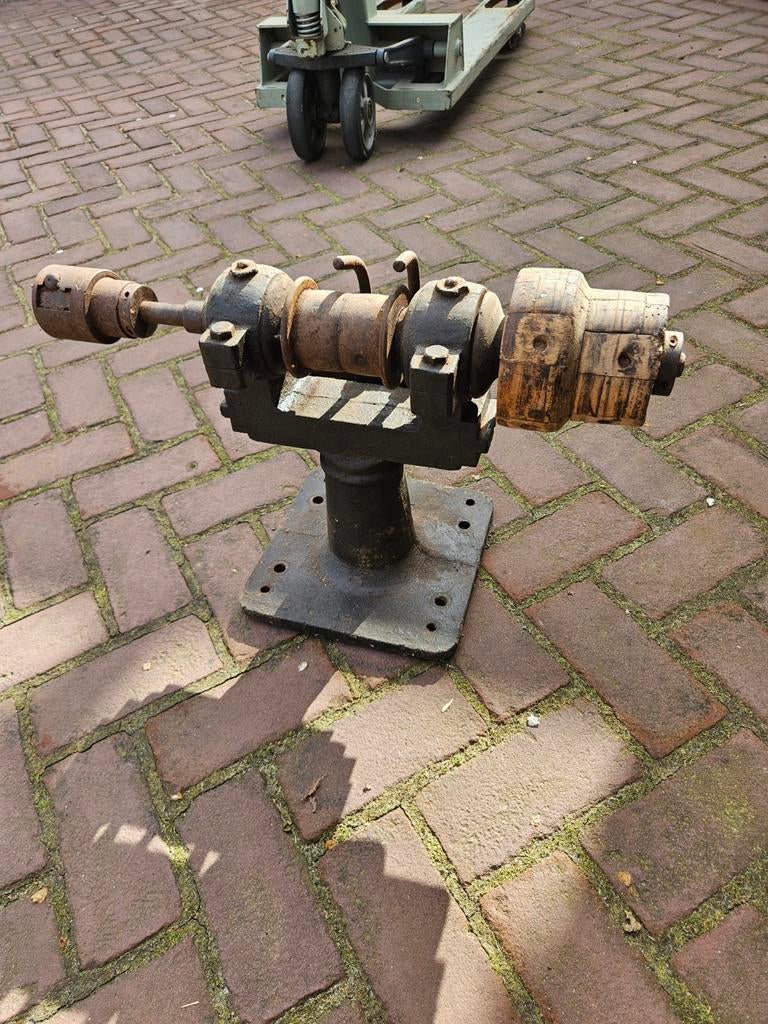 Antieke centerbank / draaibank onderstel, Antiek en Kunst, Ophalen of Verzenden