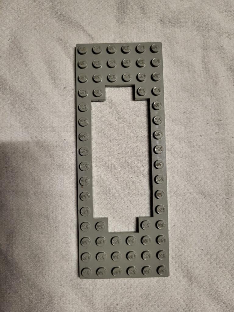 Lego trein 4,5 Volt rails locomotief bouw bodem plaat Grijs., Ophalen of Verzenden, Gebruikt, Losse stenen, Lego