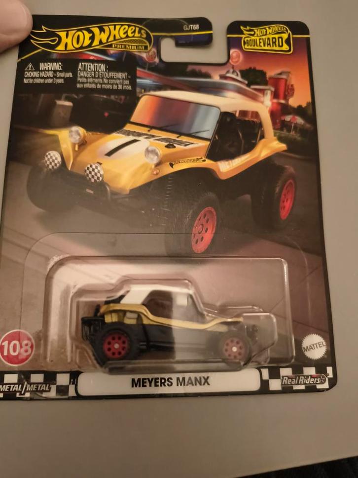Hot Wheels Premium Meyers Manx - Boulevard Serie, Hobby en Vrije tijd, Modelbouw | Auto's en Voertuigen, Nieuw, Auto, 1:50 of kleiner