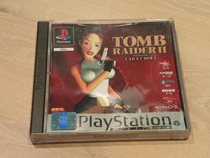 Tomb Raider II - PlayStation 1 (PS1) - Platinum, Spelcomputers en Games, Games | Sony PlayStation 1, Gebruikt, Avontuur en Actie