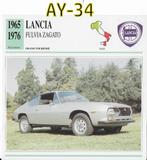 Ay-34 autokaart - lancia fulvia zagato 1965 / 1976, Ophalen of Verzenden, Zo goed als nieuw, Auto's