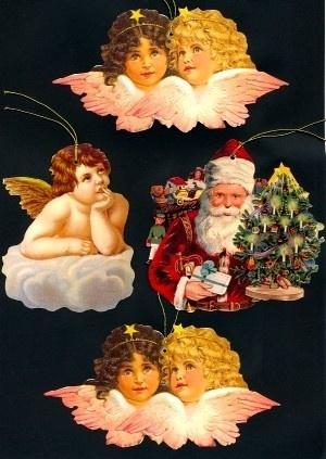 Geschenkangers Kerst & Engelen poezieplaatjes 6-205, Verzenden