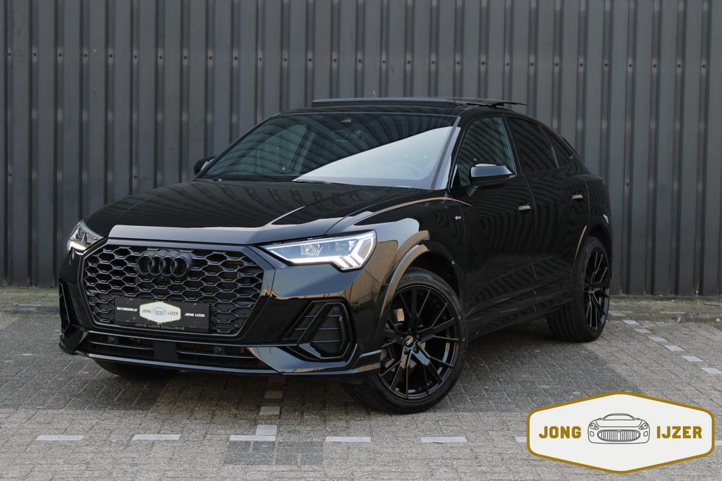 Audi Q3 Sportback 35 TFSI 3x S-LINE PANO SONOS 360 CAM SFEER, Auto's, 4 cilinders, 150 pk, Zwart, 14 km/l