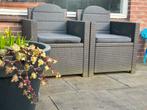 Tuinstoelen met kussens, Ophalen, Zo goed als nieuw, 2 zitplaatsen