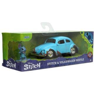 Jada Diecast: Stitch & Volkswagen Beetle 1:32, Hobby en Vrije tijd, Modelauto's | 1:32, Nieuw, Auto, Overige merken, Ophalen of Verzenden