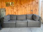 Loungebank wicker antraciet, Ophalen, Gebruikt, Wicker