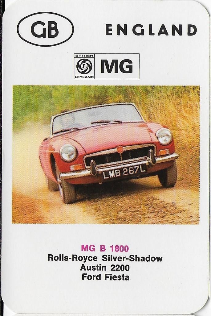 A627 autokaartje mg b 1800, Ophalen of Verzenden, Zo goed als nieuw, Auto's