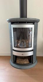 Te koop Barbas spekstenen gaskachel met  afvoerpijpen., Ophalen, Gebruikt, Gas, Gaskachel