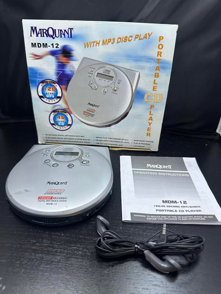 Marquant discman/cd speler mdm-12 mp3, Audio, Tv en Foto, Walkmans, Discmans en Minidiscspelers, S, Ophalen of Verzenden, Discman