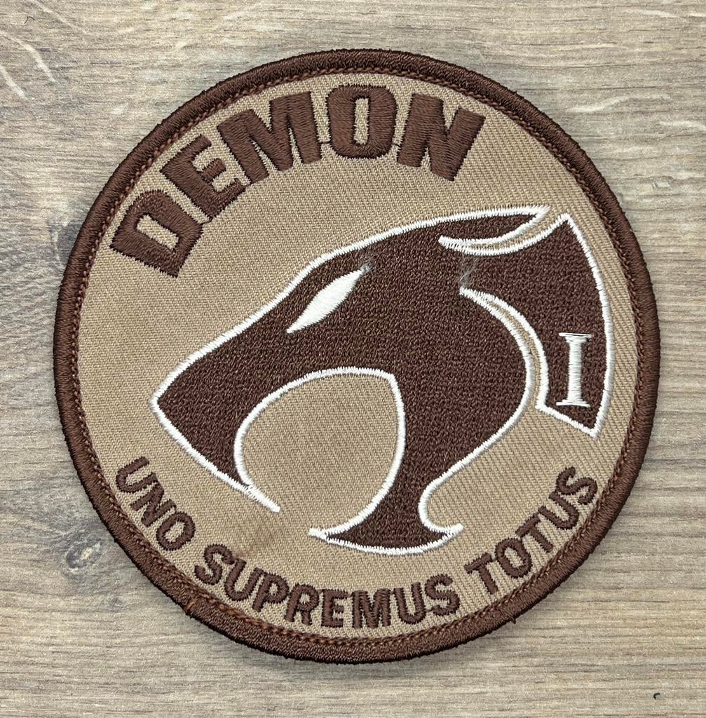 Te koop Wildcats RNLAF 300 SQN “Demon” Desert, Verzenden, Zo goed als nieuw, Patch, Badge of Embleem