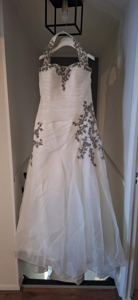 Mooie sparkling bruidsjurk maat 44, Kleding | Dames, Trouwkleding en Trouwaccessoires, Zo goed als nieuw, Trouwjurk, Wit, Ophalen of Verzenden