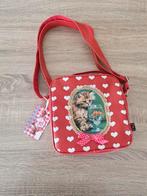 Kunstboer Handtasje  met poes en hartjes, nieuw met kaartje, Ophalen of Verzenden, Nieuw, Rood, Overige merken