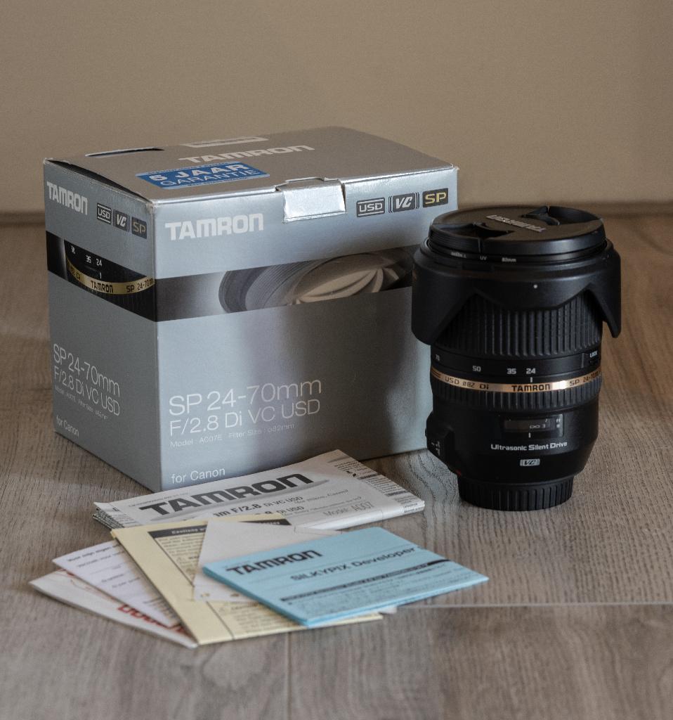 Tamron SP 24-70mm f/2.8 Di VC USD (Canon EF Mount), Audio, Tv en Foto, Fotografie | Lenzen en Objectieven, Ophalen, Zo goed als nieuw