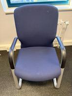 Blauwe bureaustoelen / vergaderstoelen (8 stuks), Ophalen, Gebruikt, Blauw, Metaal