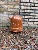 Decoratieve aardewerken pot met handvatten, Antiek en Kunst, Ophalen