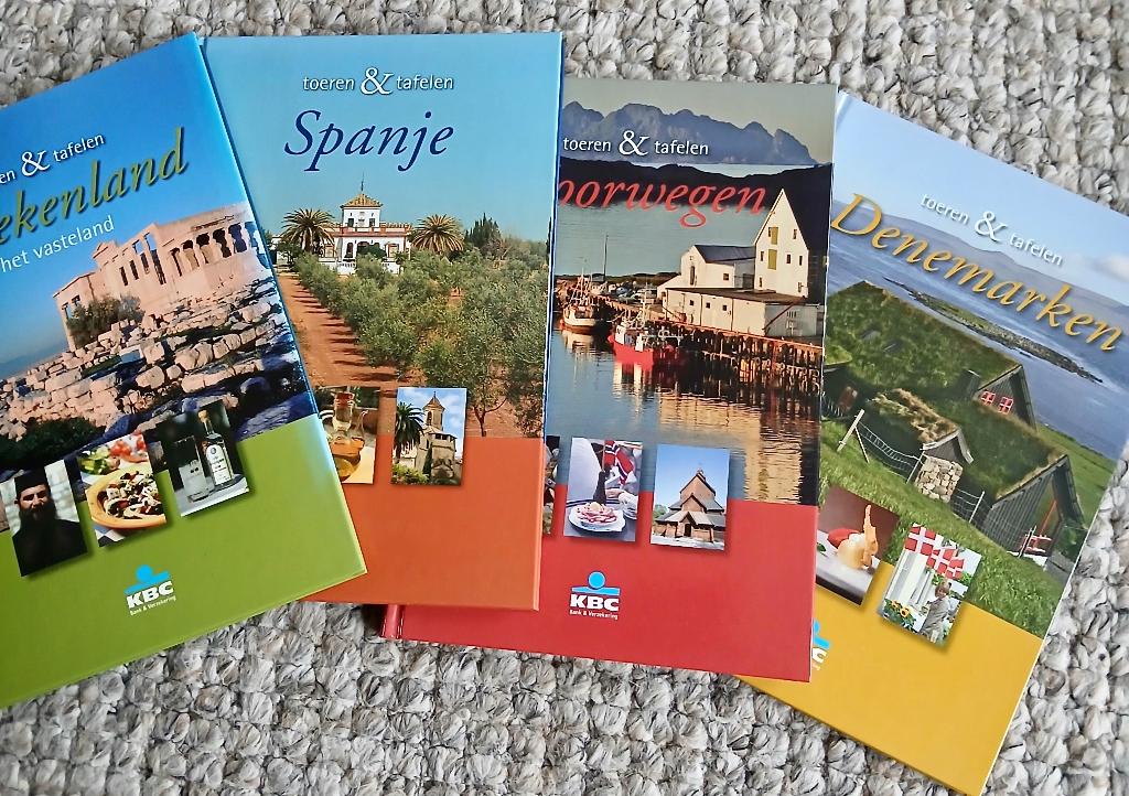 Culinaire rondreis: Griekenland Spanje Noorwegen Denemarken, Boeken, Reisgidsen, Overige merken, Europa, Diverse auteurs, Ophalen of Verzenden