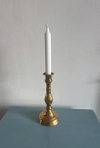 Prachtige antieke messing kandelaar kaarsenhouder, Ophalen of Verzenden, Overige materialen