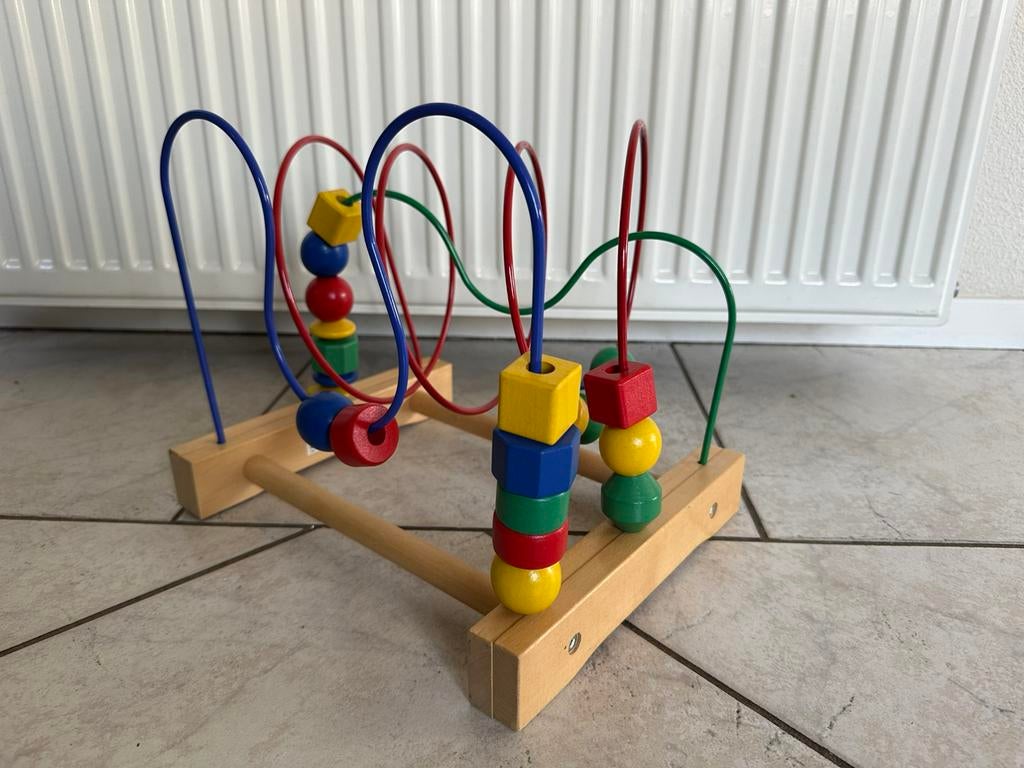 Ikea spiraal kralenspel kralenspiraal met blokken/kralen, Ophalen of Verzenden, Zo goed als nieuw, Ontdekken