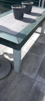 tuintafel, Tuin en Terras, Ophalen, Gebruikt, Rechthoekig, Overige materialen