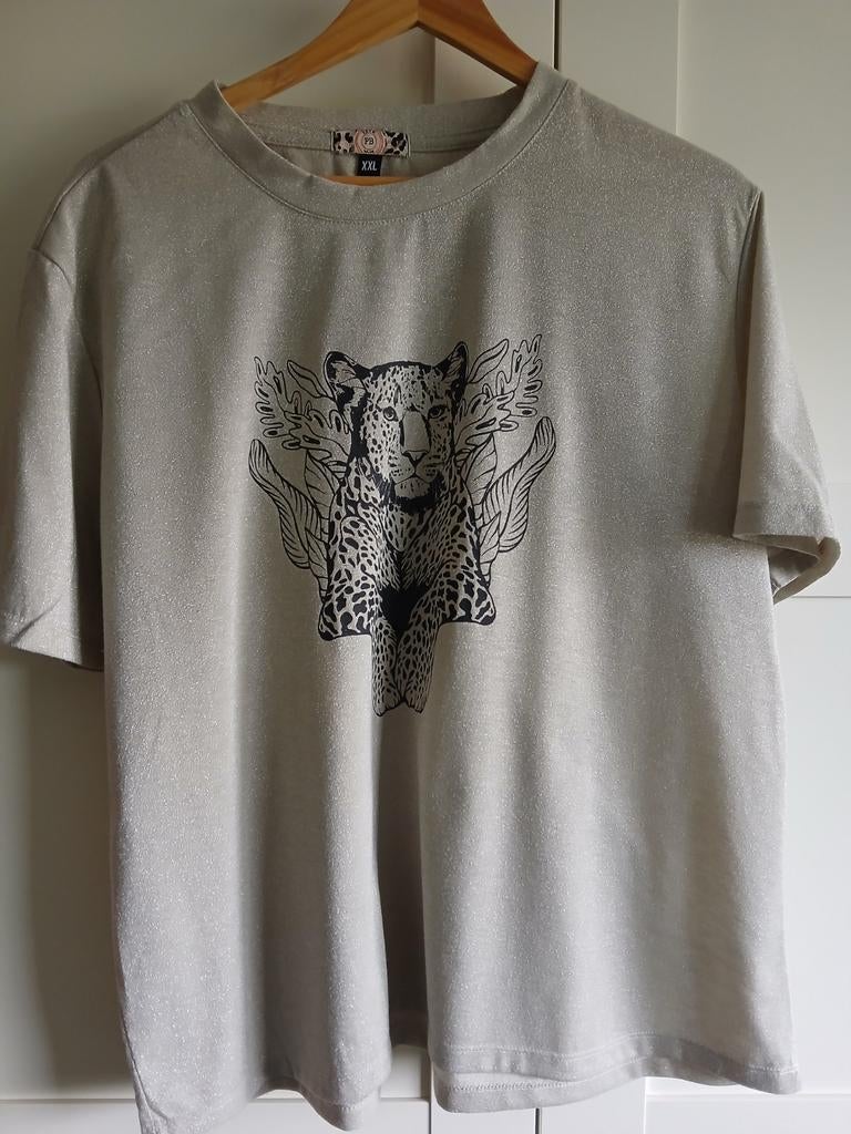 Patty Brard T-shirt met luipaardprint, maat XXL, Kleding | Dames, Overige kleuren, Maat 46/48 (XL) of groter, Ophalen of Verzenden