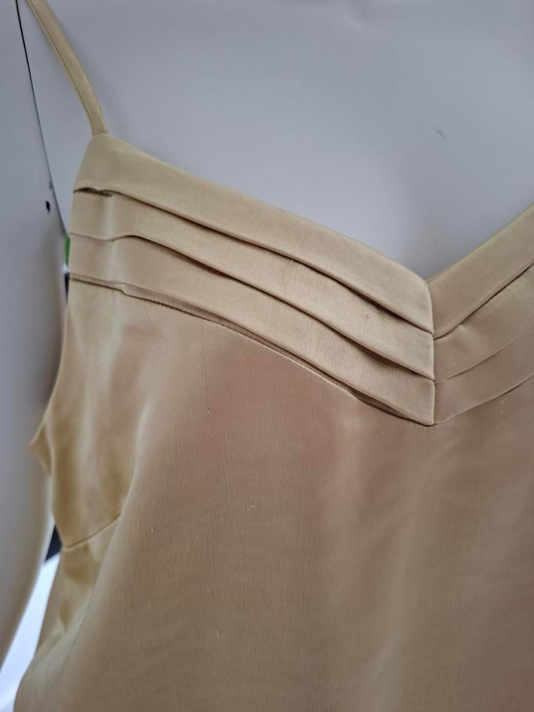Aaiko gouden top zomertop verstelbare bandjes 42 L goud, Aaiko, Geel, Maat 42/44 (L), Ophalen of Verzenden