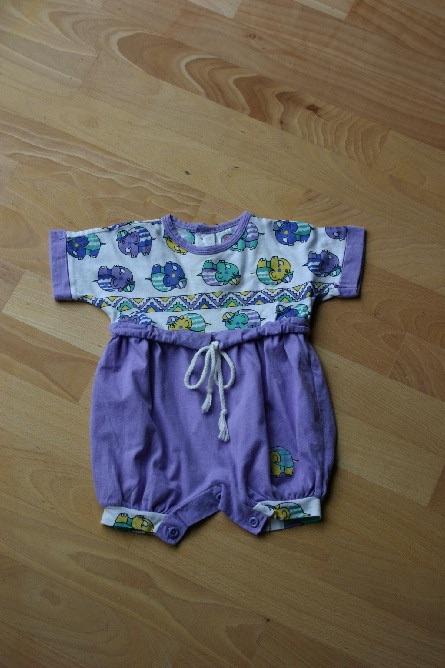 ZGAN: Feetje paars zomer luierpakje olifantjes print; mt 62, Kinderen en Baby's, Babykleding | Maat 62, Jongetje of Meisje, Ophalen of Verzenden