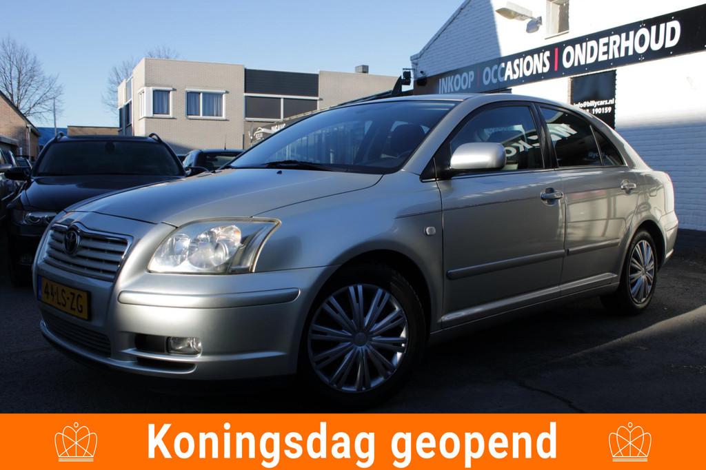 Toyota Avensis 2.0 VVTi Linea Luna | Airco | Elec ramen | Cr, Voorwielaandrijving, 1998 cc, Stof, Zwart