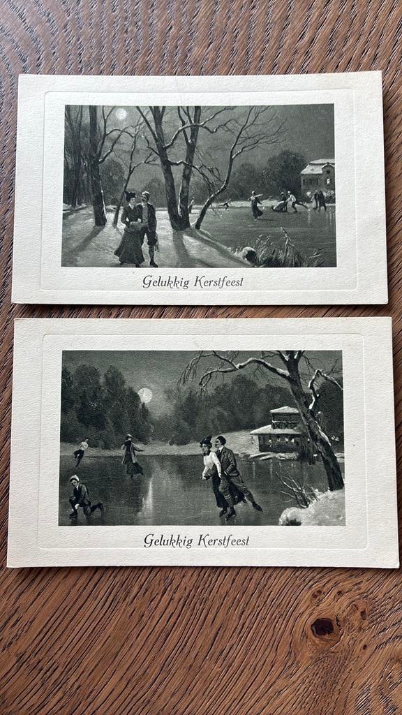 Zwieren op het ijs. Ondergaande zon.romantische wandeling, Ophalen of Verzenden, Ongelopen