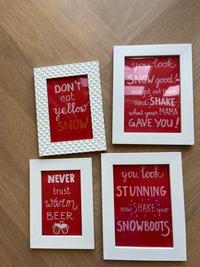 DIY Apres Ski Party Decoratie - Eyecatcher voor jouw feest!, Ophalen of Verzenden, Gebruikt, Overige materialen, Minder dan 50 cm