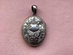 Antiek groot Victoriaans zilveren Medaillon, Sieraden, Tassen en Uiterlijk, Antieke sieraden, Verzenden, Zilver, Hanger