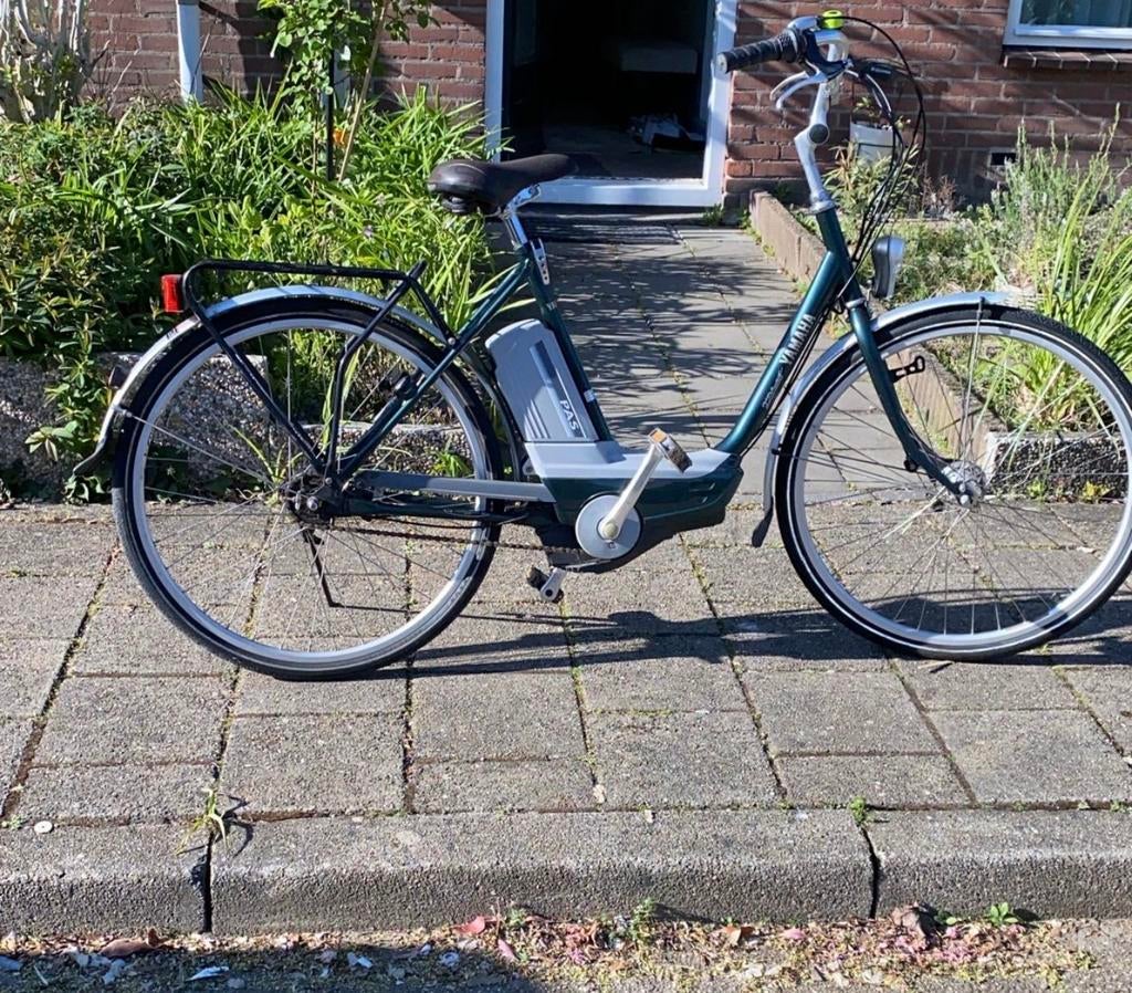Yamaha PAS elektrische fiets - Groen, Gebruikt, 51 tot 55 cm, 30 tot 50 km per accu, Ophalen