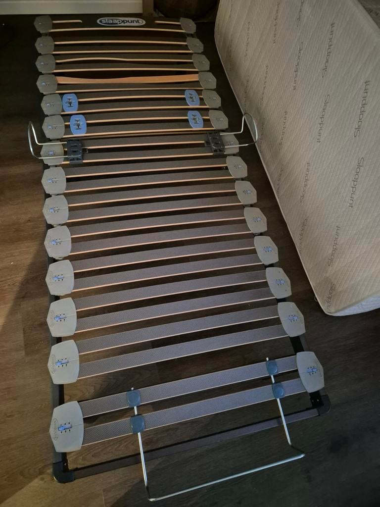 SLAAPPUNT Eenpersoons bedbodem met matras 80x200 cm, Huis en Inrichting, Slaapkamer | Matrassen en Bedbodems, Gebruikt, Eenpersoons