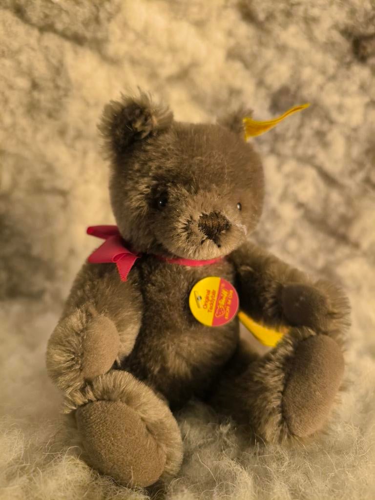 Steiff Teddybeer Bruin met Label - 0202/18, Ophalen of Verzenden, Zo goed als nieuw, Stoffen beer, Steiff