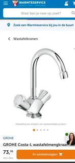 Grohe Costa wastafelmengkraan met ketting, Ophalen