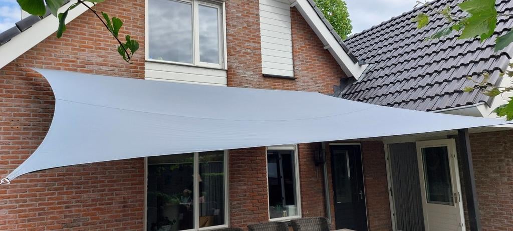Schaduwdoek 4x5m waterafstotend - Hanse - Grijs, Tuin en Terras, Schaduwdoeken, Ophalen, Gebruikt