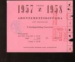 1957 Concertgebouworkest abonnementsdiploma (VK-69), Verzamelen, Ophalen, Gebruikt