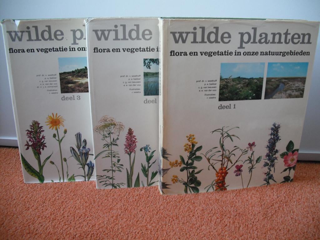 Wilde planten 3 delen, Westhoff e.a., Bloemen, Planten en Bomen, Ophalen of Verzenden, Zo goed als nieuw, V. Westhoff