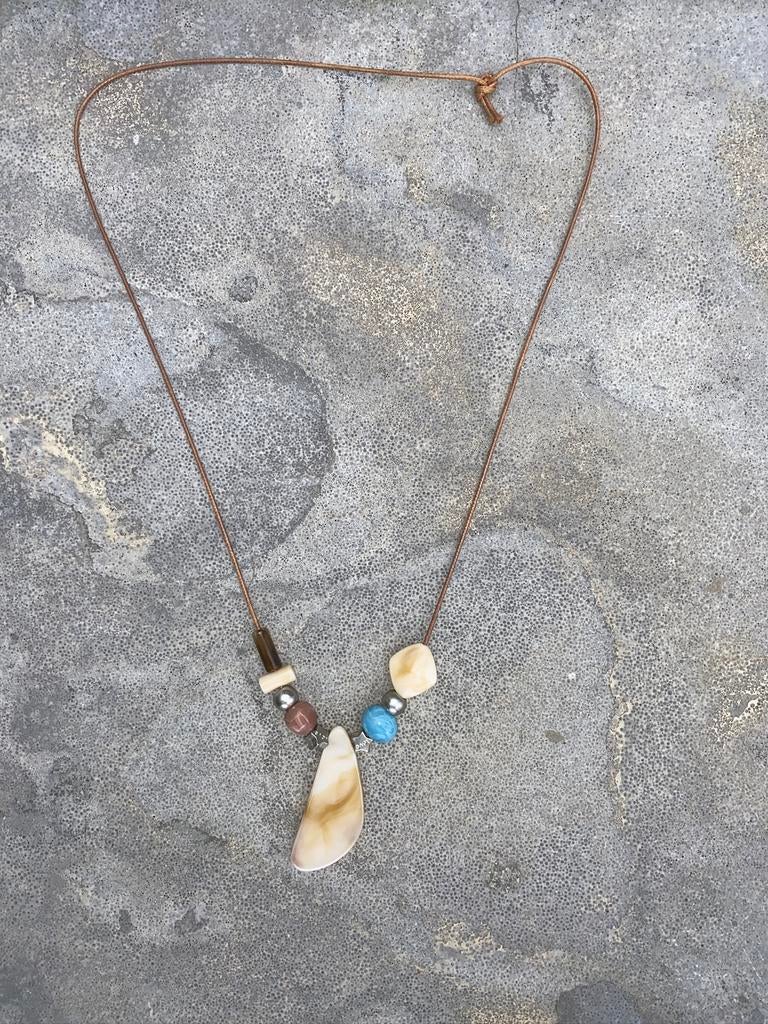 Ibiza ketting Boho Bohemien, Met hanger, Gebruikt, Overige kleuren, Ophalen of Verzenden