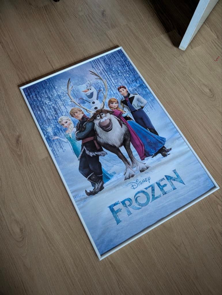 Frozen Poster met Lijst 61x91.5cm, Ophalen of Verzenden, A1 t/m A3, Film en Tv, Met lijst