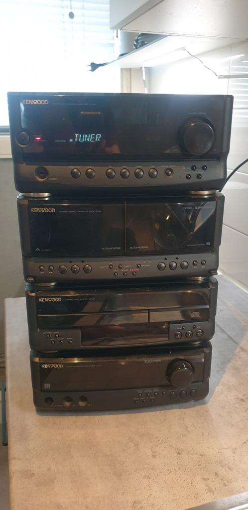 Klassieke Kenwood Audio Set - Tuner, Cassettedeck, CD-speler, Audio, Tv en Foto, Stereo-sets, Overige merken, Gebruikt, Tuner of Radio