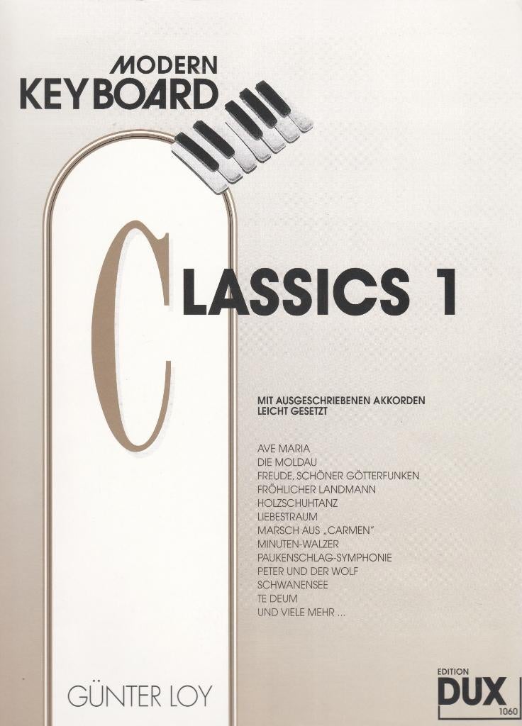 GUNTER LOY - MODERN KEYBOARD - CLASSICS 1, Muziek en Instrumenten, Bladmuziek, Gebruikt, Ophalen of Verzenden, Artiest of Componist