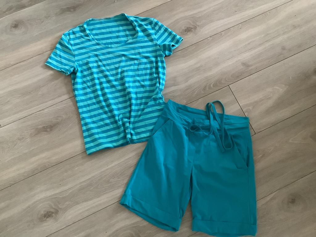 travelstof bermuda studio Anneloes xl Saint James top, Kleding | Dames, Kort, Blauw, Maat 46/48 (XL) of groter, Ophalen of Verzenden